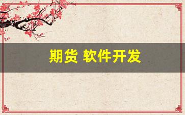 期货 软件开发(期货软件开发商)_https://www.gfdzclz.com_上交所_第1张